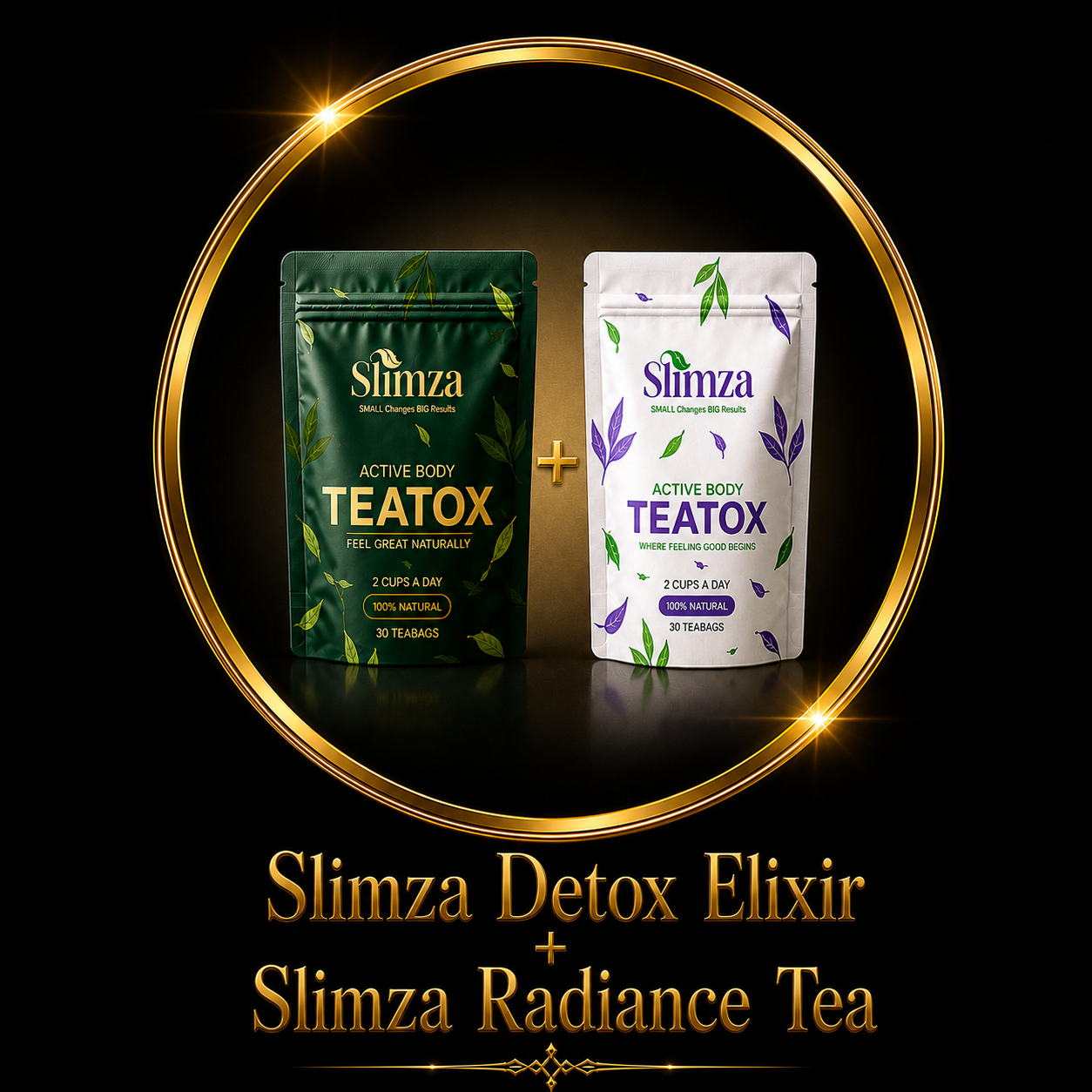Slimza Ultimate Tea Duo  - Detox Elixir &  Slimza Radiance Tea “Buy One, Get One Free”