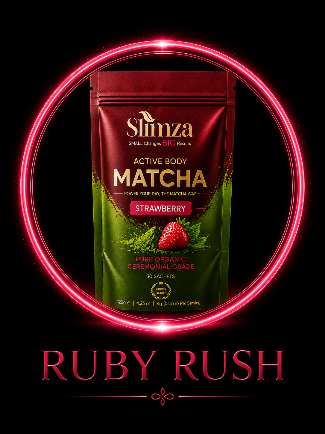 Raspberry Ruby Rush rich, vibrant, premium tone